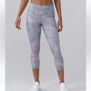 Lululemon Wunder Under Crop Hi Rise  Full On Luxtreme Summer Haze Multi8